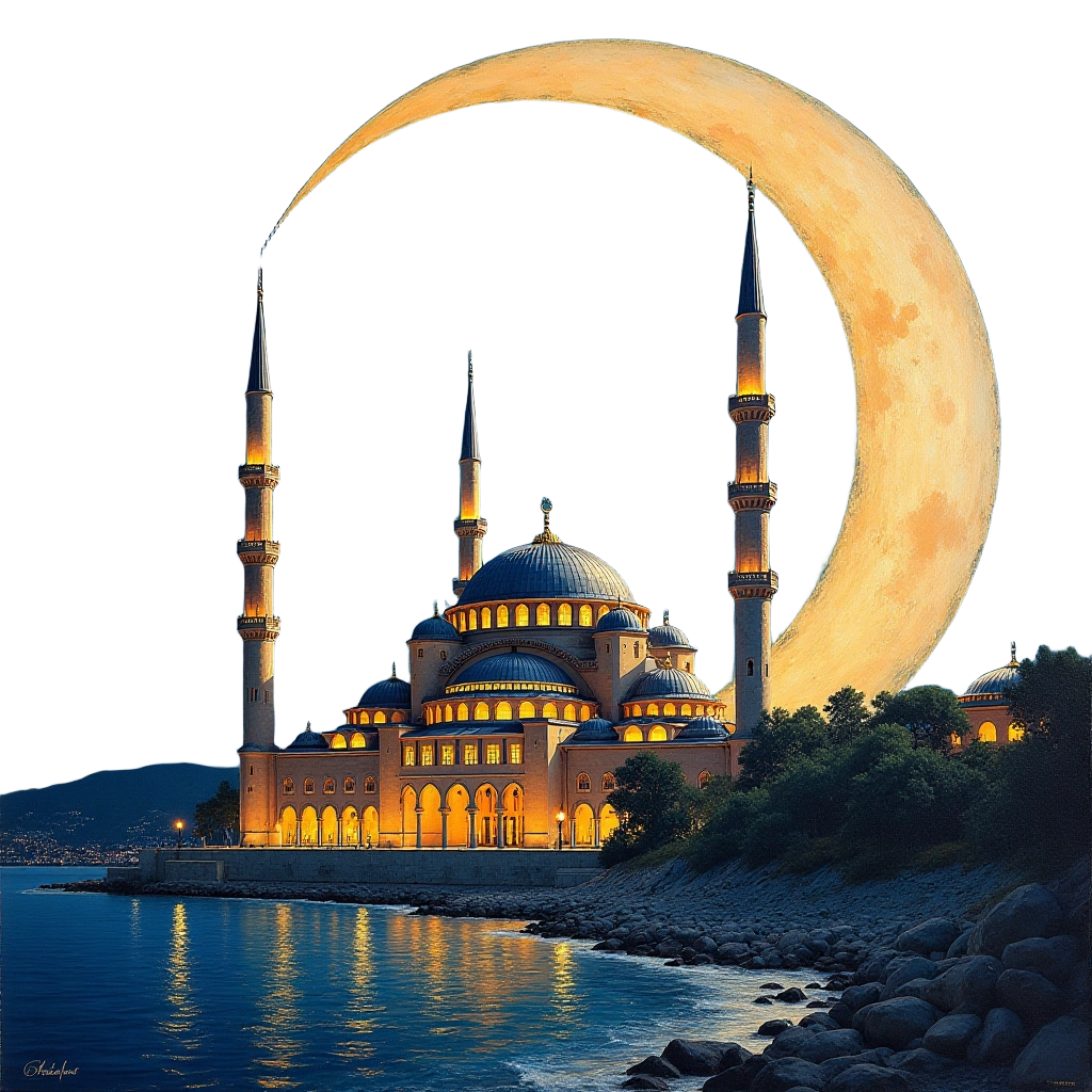 Moonlit Mosque